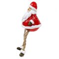 Floristik24 Dekorativní figurka Santa Claus sedící 6,5cm L10cm 4ks