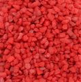 Floristik24 Dekorační granulát červené dekorační kameny 2mm - 3mm 2kg