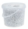 Floristik24 Deco Stones 9mm - 13mm White 5L