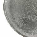 Floristik24 Dekorativní talíř hliněný Ø20cm stříbrný