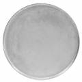 Floristik24 Dekorativní talíř hliněný Ø31cm stříbrný