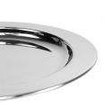 Floristik24 Dekorativní talíř z kovu Ø14,5cm stříbrná 1ks