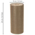 Netkaná role na stolní dekorace 24 cm x 25 m v hnědé barvě pro slavnostní stoly | Floristik24.cz