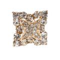 Floristik24 Svatební dekorace diamantová jehla zlatá 7cm 9ks