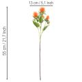 Umělá oranžová světlice barvířská jako umělá květina do vázy a na dekoraci, 55 cm, 4 kusy | Floristik24.cz