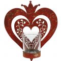 Floristik24 Dekorativní srdce s lucernou V26cm