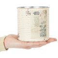 Plechový květináč krémový kovový Shabby Chic Ø11cm V10,5cm | Floristik24.cz