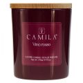 Floristik24 Vonná svíčka ve skle Camila červené víno Ø7,5cm V8cm