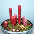 Floristik24 Jednobarevné svíčky tmavě červené různé velikosti