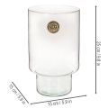 Skleněná válcová nádoba Eco Glass 25 cm | Floristik24.cz