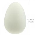 Floristik24 Dekorativní vaječný krém Velikonoční vajíčko se vločkami Dekorace do výlohy Velikonoce 25cm