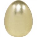 Floristik24 Keramické vajíčko zlaté, ušlechtilá velikonoční dekorace, dekorativní předmět vajíčko metalíza V16,5cm Ø13,5cm