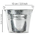Kbelík Ø10cm V8cm 10 ks. Zinek, lesklý | Floristik24.cz