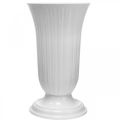 Floristik24 Lilia bílá plastová váza Ø28cm H48cm