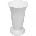 Floristik24 Lilia bílá plastová váza Ø28cm H48cm