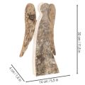 Figurka anděla ze dřeva s březovou kůrou, 30 cm | Floristik24.cz