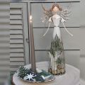 Floristik24 Figurka anděla kovová, lucerna vánoční V31,5cm