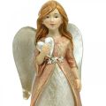 Floristik24 Figurka anděla anděl strážný Vánoční anděl se srdcem V19cm 2ks