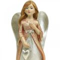 Floristik24 Figurka anděla anděl strážný Vánoční anděl se srdcem V19cm 2ks