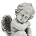 Floristik24 Pamětní postava spícího anděla šedá 16cm 2ks