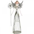 Floristik24 Figurka anděla kovová, lucerna vánoční V31,5cm