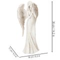 Figurka anděla stojícího a modlícího se, dekorace, 36 cm | Floristik24.cz
