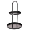Floristik24 Kovový dvoupatrový kulatý dekorativní podnos 58 cm
