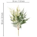 Umělá dekorace z kapradiny, zelená, realistická, 56 cm | Floristik24.cz