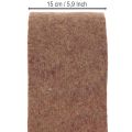 Dvoubarevná plstěná páska z vlněné plsti, 100% vlna, fialovo-hnědá, 15 cm x 5 m | Floristik24.cz