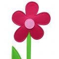 Floristik24 Plstěný květ růžový 64cm