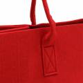 Floristik24 Plstěná taška červená 50×25×25cm
