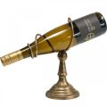 Floristik24 Držák na láhev vína, stojan na láhev, stojan na víno Design Golden H24cm