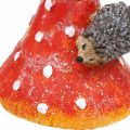 Floristik24 Muchomůrka s ježky dekorace houbová dekorace na stůl podzimní V22cm 2ks