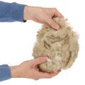 Přírodní béžová ovčí vlna, volná, na tvoření a zdobení, 250 g | Floristik24.cz