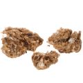 Hnědá melanžová ovčí vlna, přírodní vlna, volná, na tvoření, 250g | Floristik24.cz