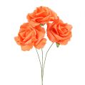 Floristik24 Pěnová růže Ø 6cm oranžová 27str