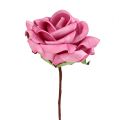 Floristik24 Pěnová růže Ø7,5cm růžová 18str
