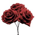 Floristik24 Pěnová růže červená Ø10cm 8ks