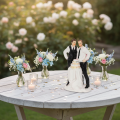 Dortová ozdoba s motivem mužského páru s dortem, 16,5 cm | Floristik24.cz