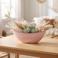 Dekorativní miska na rostliny růžová 34cm x 11cm V11cm | Floristik24.cz