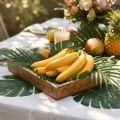 Umělá dekorace z banánu, žluté umělé ovoce jako pravé 18 cm | Floristik24.cz