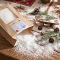 Dekorativní sněhově bílá vyrobená z kukuřičného 100% bio materiálu 20g | Floristik24.cz