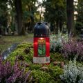 Grave Candle Červená ICP kompostovatelná vzpomínková svíčka H20cm | Floristik24.cz