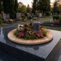 Dekorativní dřevěný podtácek pálená rustikální překližka Ø24cm | Floristik24.cz