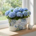 Mísa na květiny oválná miska na hortenzie plastová 21,5×12,5cm V11cm | Floristik24.cz