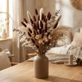 Sušená květinová výzdoba, dekorativní tráva, Lagurus Brown D20–50cm 25g | Floristik24.cz