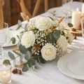 Pěnová růže Ø4,5cm Krémová 36 ks | Floristik24.cz