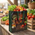 Nákupní taška s uchy Zelenina plastová 38 × 10 × 39 cm | Floristik24.cz
