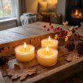 Čajové svíčky Pure Nature Lights, doba hoření 10 hodin, svíčky z řepkového vosku, 8 kusů | Floristik24.cz