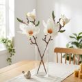 Magnolia White Umělá poupata Dekorace Větev V40cm 2ks | Floristik24.cz
